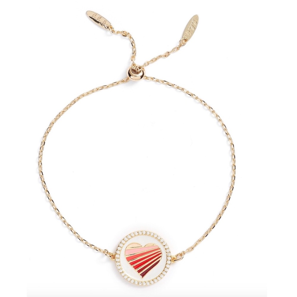 lulu dk Love Heart Pendant Bracelet